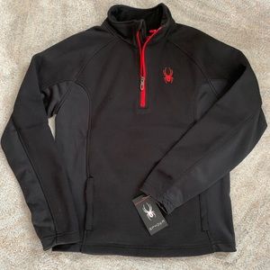 Spyder 1/4 Zip Heavy Fleece Men’s S NWT